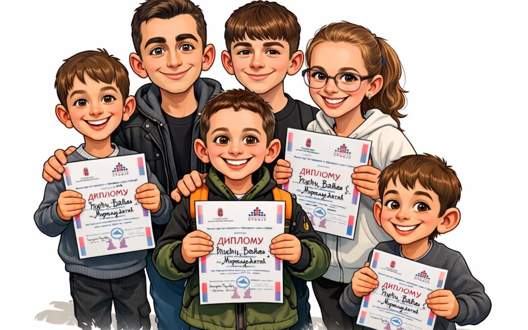 Шах- мат на општинском такмичењу у шаху